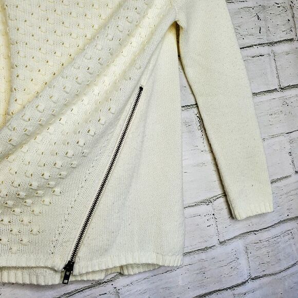 Trouve side zip long sleeve crew neck sweater size large - Picture 4 of 9